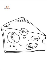 Cheese coloring page ♥ Online or Printable for Free!