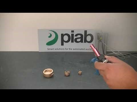 Handling metal parts with vacuum - Piab