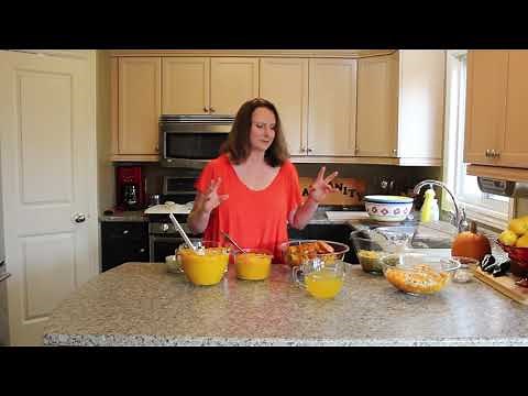 How to roast fresh pumpkins to make pumpkin puree to use in pumpkin pie and baking