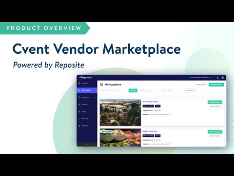 Cvent Vendor Marketplace Powered by Reposite