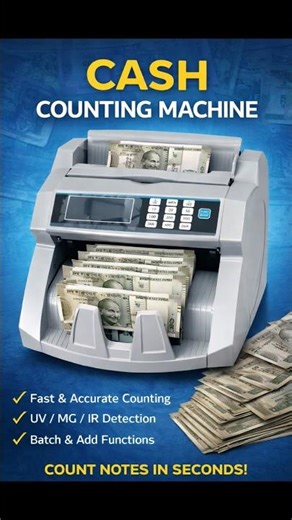 Currency Counting Machine 💸 Fast & Accurate Note Counting | #shorts