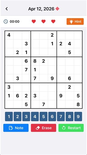 Luma Sudoku: April 12, 2026 www.lumaciphergames.com #sudoku #puzzle #brainteaser