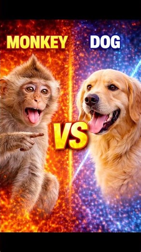 Monkey 🙈 vs dog 🐕 #shorts #youtubeshorts