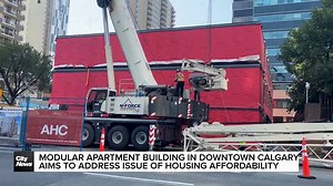 Factory-built modular apartment building in downtown Calgary aims to address issues of housing access and affordability