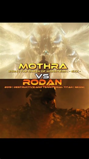 GXK Mothra vs 2019 Rodan | #edit #vs #4k #movie #mv #monsterverse #viralshort #fyp #2019 #gxk