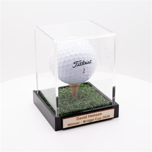 Customizable Golf Ball Display Case Premium With Turf for Golf Achievements, Hole in Ones, Gifts, Tournament Prizes, Corporate Gifts, Par - Etsy