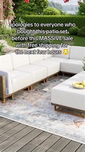 is it time for a patio makeover? #backyardinspo #backyardvibes #backyardigans #patiomakeover #patiofurniture