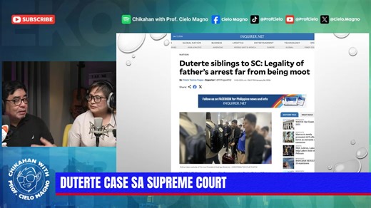Pag usapan po natin kasama si Prof. Dan Gat ang mga sumusunod na issues 1. DUTERTE CASE SA SUPREME COURT 2. 2025 BAR EXAM RESULTS 3. MGA PORK BARREL SA 2026 | Cielo Magno