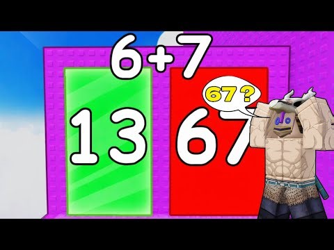 I climbed the math tower in Roblox 😂🧠