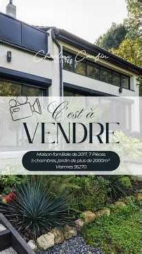 Maison familiale de 2017, 2100m² de terrain, lisière de forêt, 5 chambres #viarmes #charlinecanfin