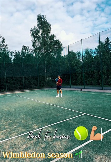 Back to basics 🎾🌱💪🏽 #wimbledon #tennistv #tennisinhelsinki #grassseason🌱 #tennislife #TennisTherapy #summertennis #🎾🎾