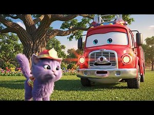 Fire Truck Cartoons for Toddlers! 🚒 Learn Fire Truck Sounds & Rescue Mission 🚨 Kids Show