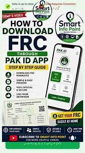 FRC Online Download Pakistan Pak ID App Full Process