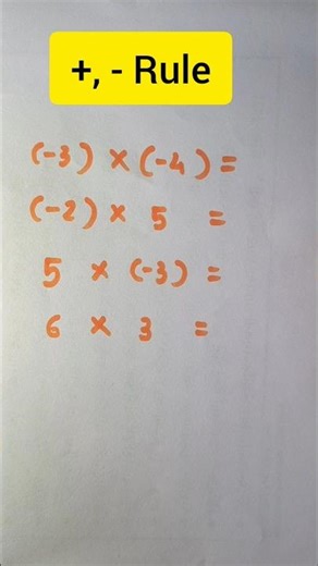 Maths plus Minus Sign Rule #shorts #ytshorts #shortfeed