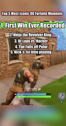 Top 5 Most Iconic OG Fortnite Moments #fortnite #ninja #ogfortnite