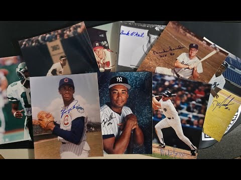 FOUND SPORTS PHOTOS 8X10 FREE AUTOGRAPHS HOF LEGENDS BASEBALL FOOTBALL NBA HOLLYWOOD ALL IN PERSON