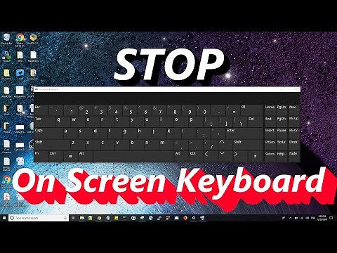 Stop on screen keyboard from popping up on windows 10