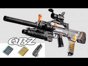 Soft Bullet QBZ Shell Ejecting Toy Gun - Video Unboxing