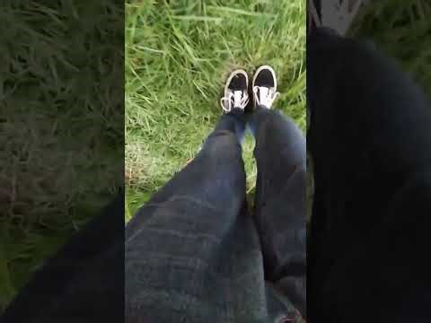 Playing in the day with my Camo Vans Old Skool in the grass, a puddle and mud fetish ASMR