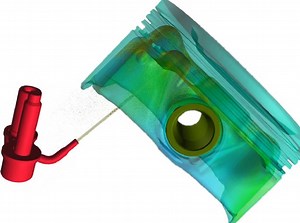 Piston Cooling Jet - Meshless CFD Software PreonLab Article