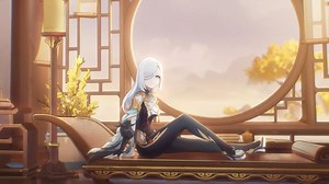 Since childhood, Shenhe has lived in seclusion in the mountains, studying under an adeptus and practicing diligently day by day. Occasionally, the leaves rustle, birds sing, and insects chirp, as if a new guest is visiting. But when she listened closely, the mountain seemed lonely and lush, and not even the wind made a sound. All was silent. #GenshinImpact #Shenhe | GamerBraves | Facebook