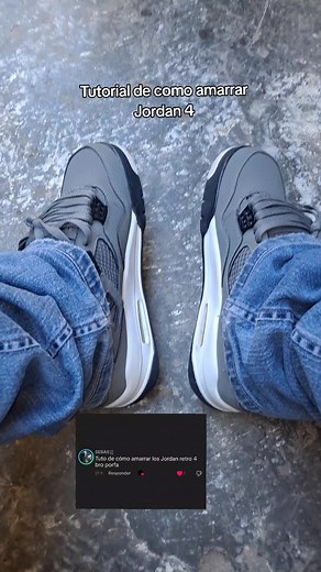 Tutorial de cómo amarrar los Jordan 4 correctamente