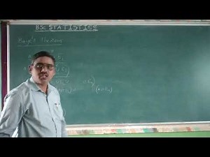 Baye's Theorem of Probability - BSc Statistics