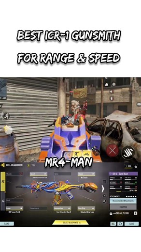 ICR-1 Gunsmith For Range & Speed #callofduty #cod #gunsmithcodm