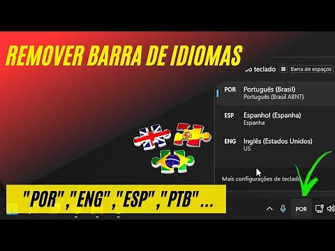 Como REMOVER a BARRA DE IDIOMAS do WINDOWS 11.