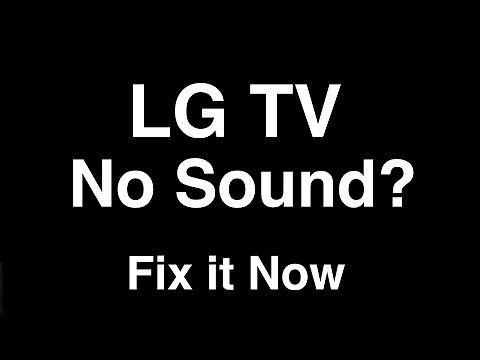 LG TV No Sound - Fix it Now