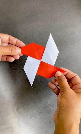 How to Make Origami Paper Shuriken_Easy Ninja Star #ninja #origami #papershuriken #shorts #star