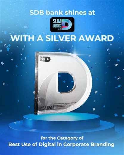 SDB bank is proud to be recognized as the Silver Winner in the category of Best Use of Digital in Corporate Branding at SLIM Digis 2.5, for the Father’s Day initiative – ‘Rahasin Ithiri Kala Aadarayak’. This recognition marks a significant achievement in SDB bank’s journey of strengthening its brand presence through impactful storytelling and meaningful digital engagement. It also highlights the bank’s commitment to embracing innovation, connecting with communities on an emotional level, and sta
