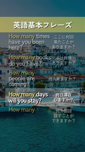 【英語基本フレーズ No.055】How many ～? （～はいくつありますか？）