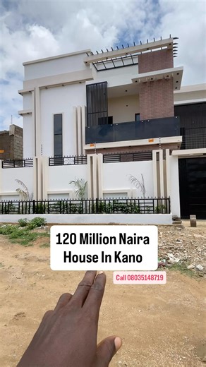 Janzem Real Estate on Instagram: "Brand New House For Sale In Kano State. 4 Bedrooms BQ 2 Living Rooms 2 Kitchen Security guard room 2 cars parking space Great residential area Price: 120 Million Naira Asking (negotiable) Location: Zawaciki Gida Dubu Layout. Kano State. Call: 08035148719 #janzem #house #kano #viral"