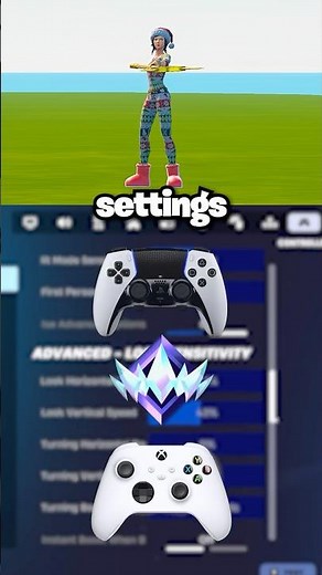 INSANE Controller Settings in Fortnite... 🎯✅ #fortnite #shorts