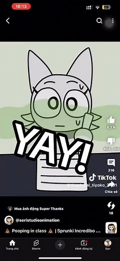 Sprunki gray poop in class ‪@soristudioanimation‬ made by TikTok created by (Sori studio!)