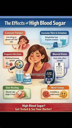 HIGH BLOOD SUGAR DAMAGES YOUR BODY🫨 These signs mean your glucose may be too high 😨 #shorts