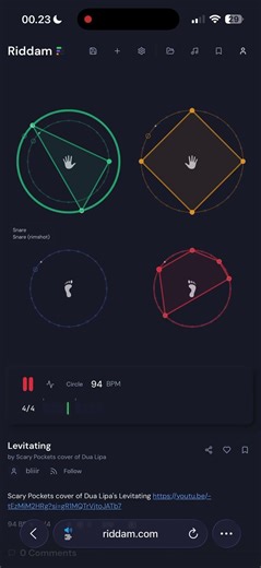 Drum loop of Scary Pockets version of Dua Lipa's Levitating #drums #scarypockets