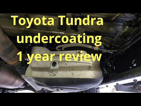TOYOTA TUNDRA undercoating review, 1 year later on NH oil, best undercoating, tundra rusted frame