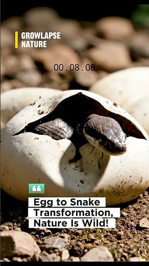 the fascinating moment a snake breaks free from its egg