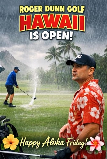 Rained out?! 🌧️ Roger Dunn Golf Hawaii is open! Come hit balls and putt indoors this weekend! Plus don’t miss these deals and new products: 🏌️‍♂️ Free dozen Callaway Chrome golf balls with purchase 🏌️ Free dozen TaylorMade TP5(x) golf balls with purchase 🏌🏾‍♀️ Free dozen Bridgestone golf balls with purchase ⛳️ Free installation on Golf Pride grips - RARE DEAL! Beat the rain this Aloha Friday and through the weekend at Roger Dunn Golf Hawaii 🌧️🤙🏽