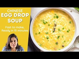 15 MINUTES EGG DROP SOUP is light, simple flavored, broth based soup with silky egg ribbons in it.