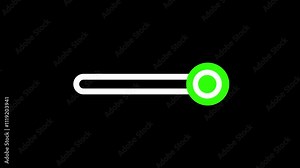 Button white Stroke, Push button Red to green in black background, ON OFF toggles switch buttons, Isolated On Off switcher icons animation.