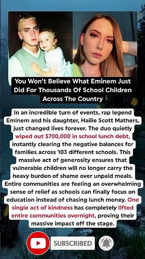Eminem And Daughter Hailie Just Wiped Out $700K In School Debt