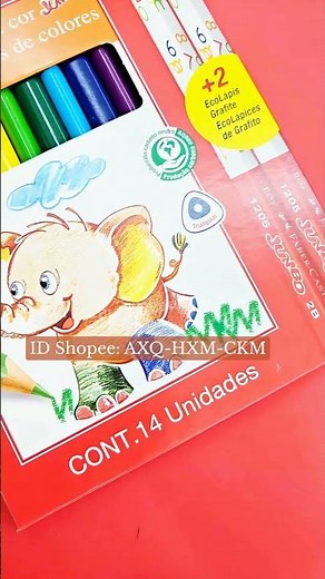 Lapis de Cor Jumbo Faber-Castell para crianças | 12 unidades