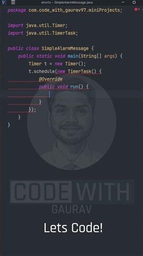 Java Alarm Message in 15 Seconds | Simple Java Mini Project