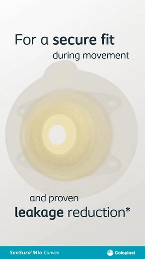9.5K views | Worry-free leakage protection* with SenSura® Mio Convex! An ostomy solution designed to move with your body for a secure fit and a reliable seal. | Coloplast | Facebook