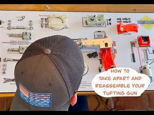 How to take apart and re assemble your tufting gun.