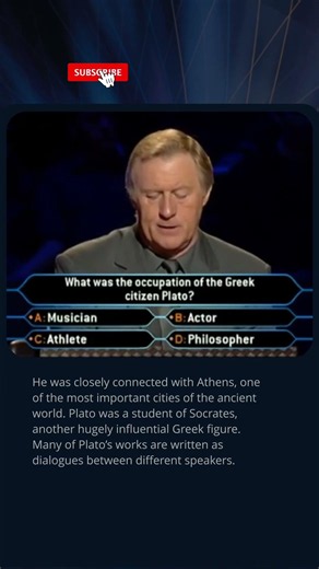 Everyone Knows Plato’s Name, But Do You Know His Job? 🏛️ #quiz #millionaire #trivia #history #tvshow