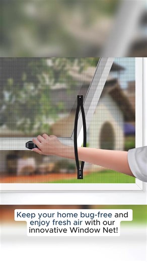 Window Net to Keep Bugs Out Bug Net for Windows Fits Any Size 130x150CM Smaller Adjustable Mesh DIY Bug Net Fly Screen Window Nets #windowtreatments #windowcleaner #windowblinds #windshieldprotection #womenwithtools #windowcoverings #handymanmusthave #homesupplies #childproof #babyproofinghacks